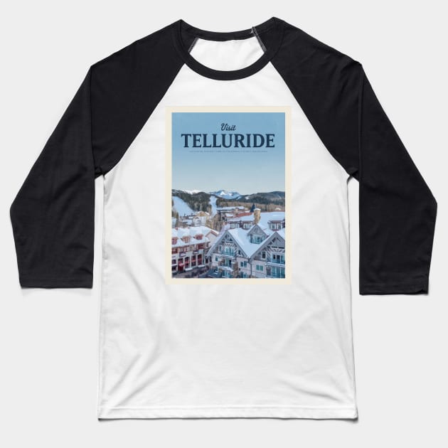 Visit Telluride Baseball T-Shirt by Mercury Club